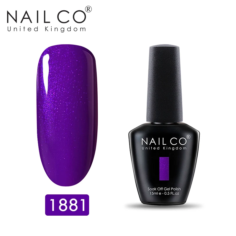 NAILCO УФ светодиодный Гель-лак для ногтей smalto Полупостоянный unghie живопись гель лак Manicura permanente замочить от ногтей Гель-лак художественный - Цвет: 1881