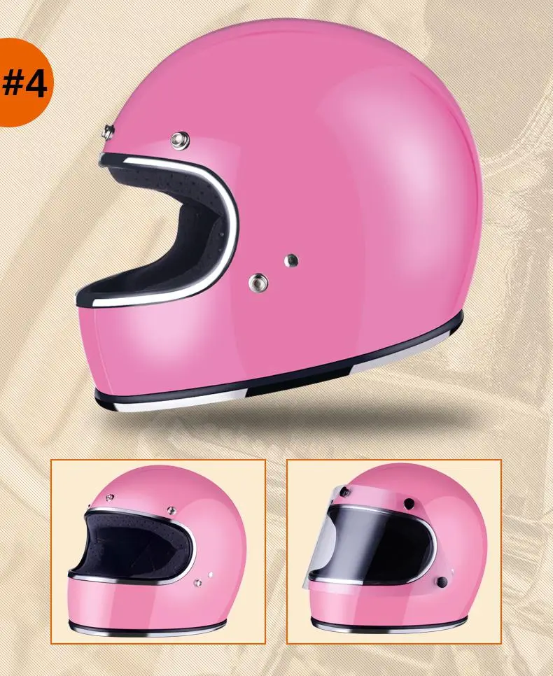 Универсальный мотоциклетный шлем, полностью покрытый шлем, Ретро шлем для мотокросса, для улицы, для верховой езды, для пешего туризма, защита, capacete de motocicleta
