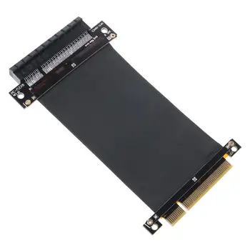 

15cm PCI-e PCI Express 8X to 8X Extension Cable with Gold-Plated Connector 180 Degree Cable Line Cord