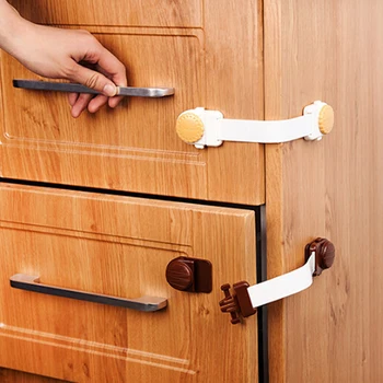 

1Pcs New Baby Kids Safety Door Drawer Cabinet Lock Infant Children Protection Plastic Refrigerator Locks Cupboard Security Lock