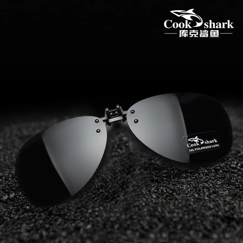 Cook Shark, поляризационные солнцезащитные очки, зажим для вождения, очки для близорукости, солнцезащитные очки для мужчин и женщин, защита от УФ лучей|Мужские солнцезащитные очки| | АлиЭкспресс