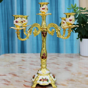 

Deco Wedding Table Morrocan Centros Of Mesa Candlesticks Centerpieces Candle Holders Gold Arredo Casa Decoracion Hogar CC50ZT