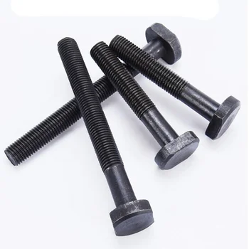 

M16 T type Pan Head Carbon Steel Black bolts Mold fixing screw fastener for machining centers milling machines drilling machines