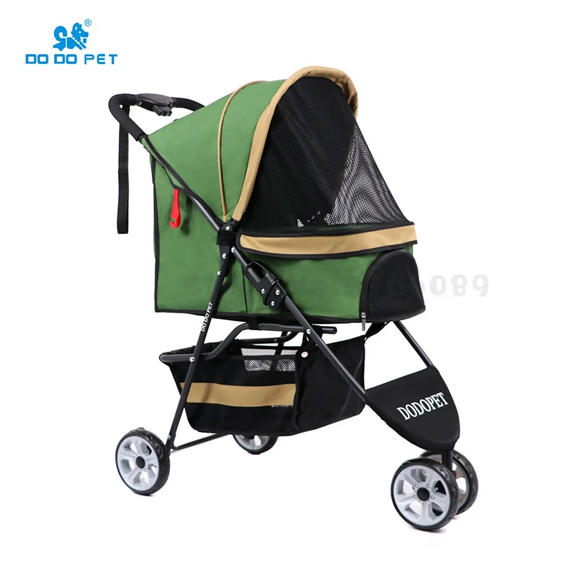 Pet stroller dog stroller Shiba Inu fight small and medium-sized dog out of the cart Portable folding Pet stroller dog stroller Shiba Inu fight small and medium-sized dog out of the cart Portable folding