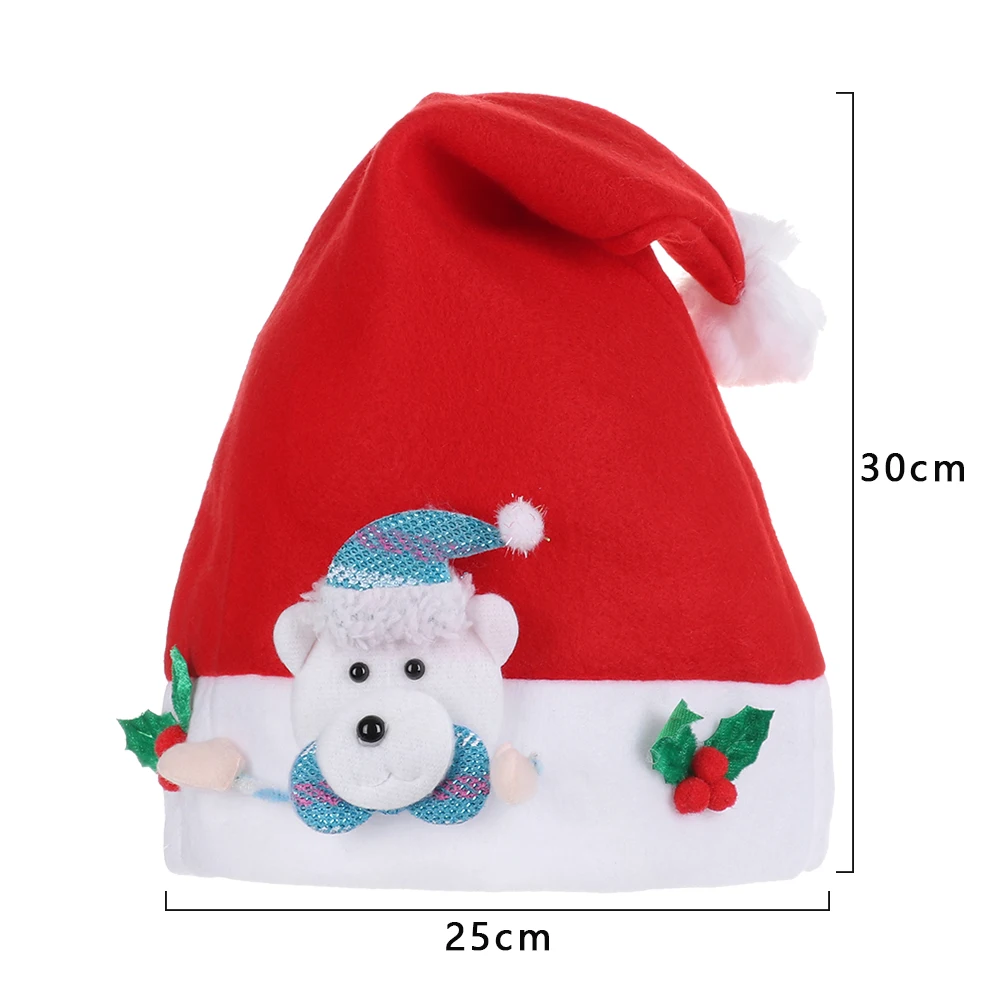 Шапка "Счастливого Рождества" для детей, Рождественская шапка Санта-Клауса/оленя/снеговика, Рождественский реквизит для украшения вечеринки, Рождественский подарок