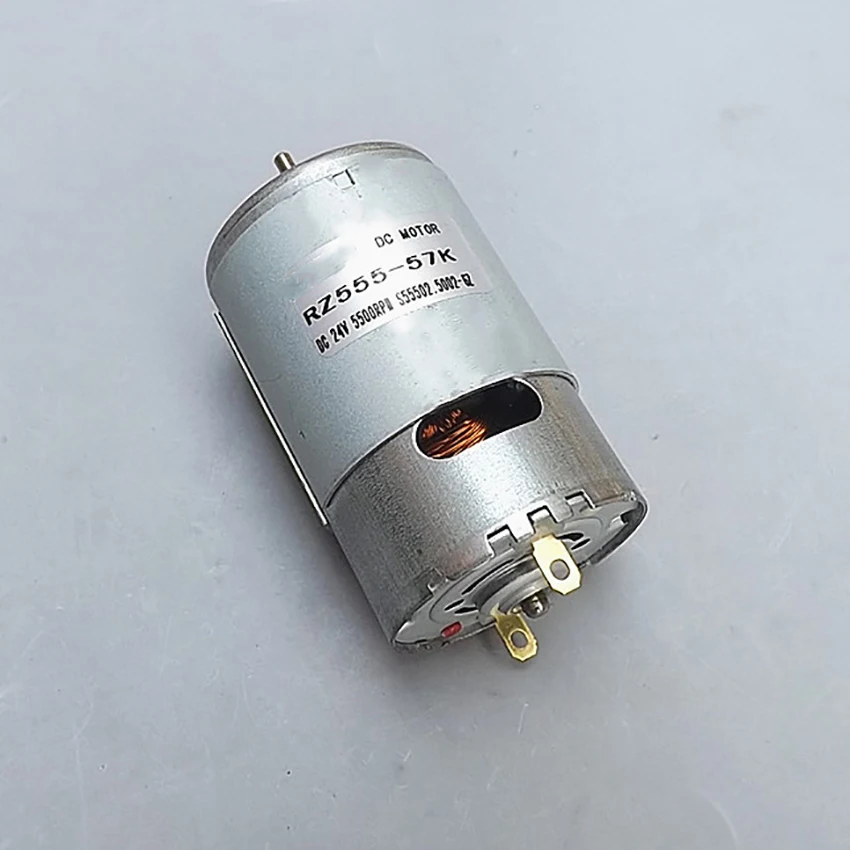 555 DC мотор Высокоскоростной постоянного тока постоянный магнит мотор DC24V положительный и отрицательный двигатель с угольными щетками 5500