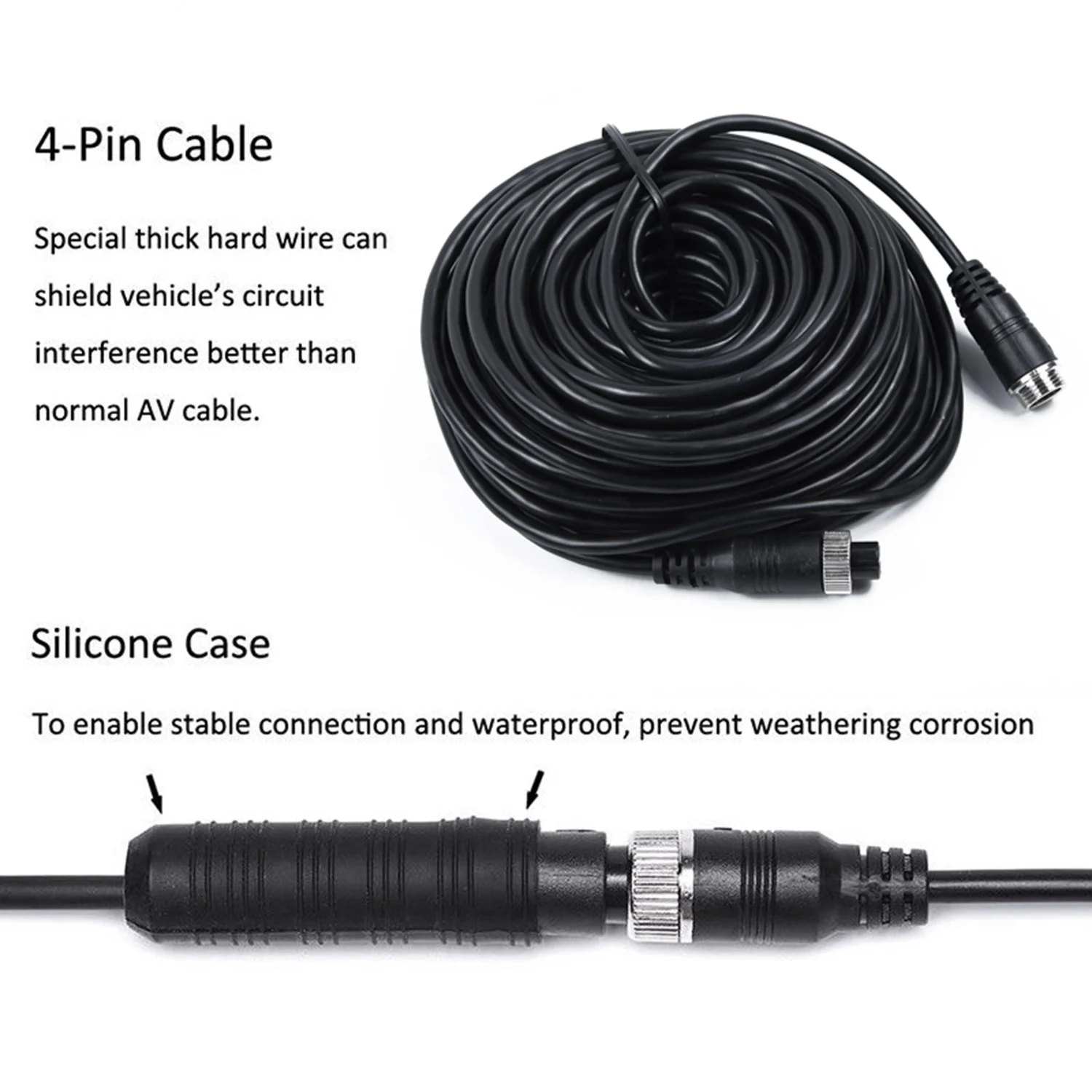 4 PIN Водонепроницаемая камера+ 7 AC/DC 12V~ 24V совместимая с цифровыми стандартами NTSC/PAL ЖК-дисплей автомобильный комплект мониторов