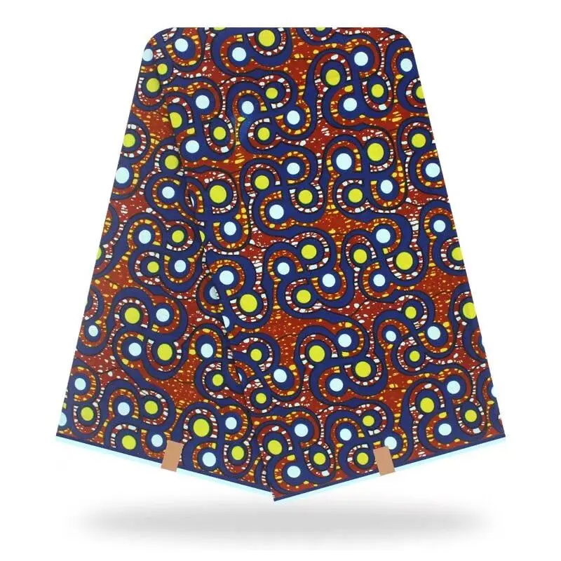 

Veritable High Quality Nigerian Style Wax Prints Fabric Soft Breathable 100%Cotton Dutch Wax Fabric 6Yards/Pcs For Party Dress