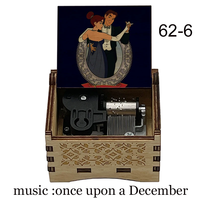 Carillon principessa Anastasia, meccanico in legno nero una volta su un  tema di dicembre, regali di compleanno per bambini carini decorazione  Souvenir