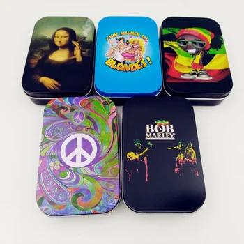 

Free shipping 1pcs Fashion Tin Storage Box Tobacco Box humidor rolling paper box Cigarette Case Box Holder c585