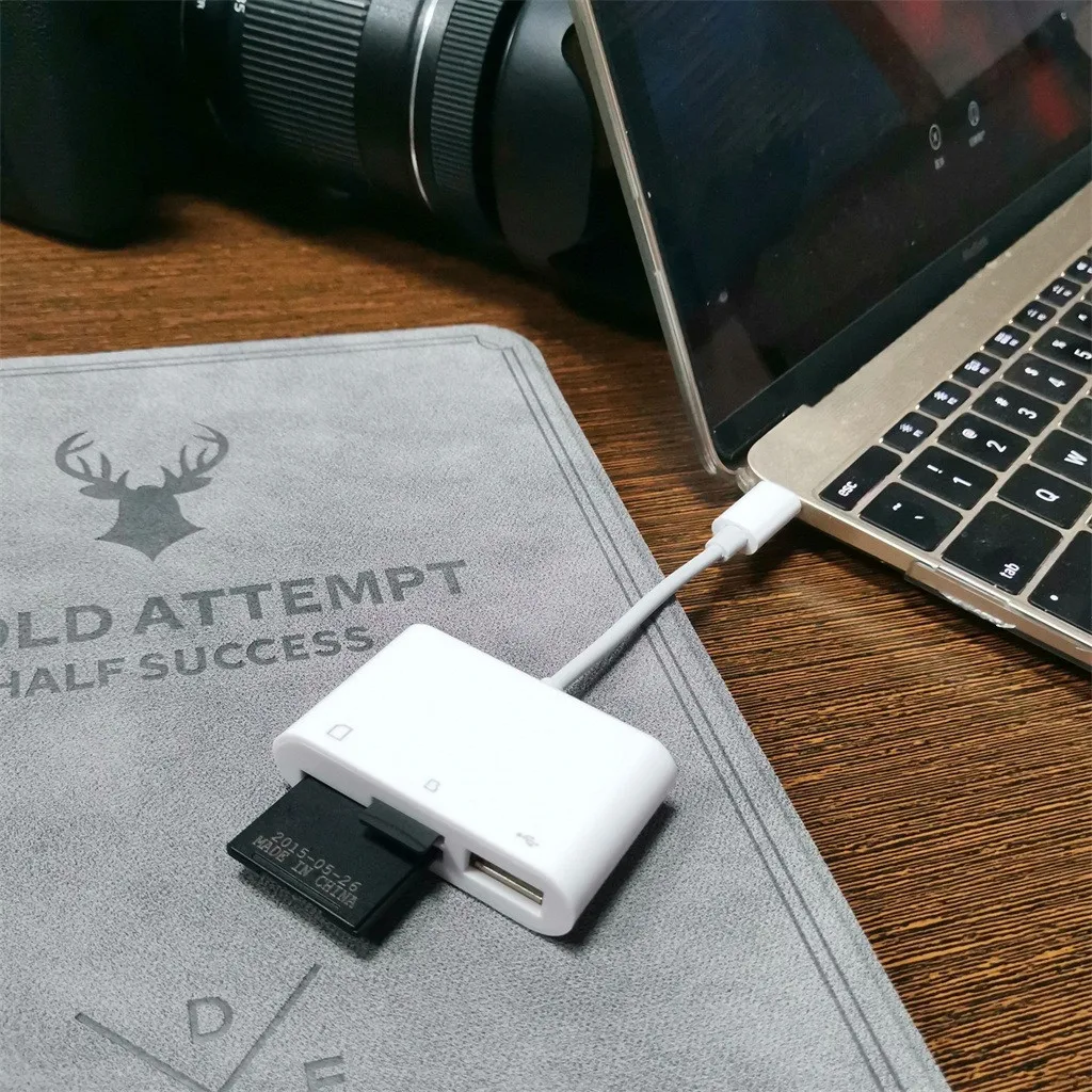 3 в 1 type C концентратор USB 2,0/SD/TF устройство для чтения карт памяти OTG концентратор адаптер для Macbook-Pro samsung Galaxy Note 8 S8 Аксессуары# P