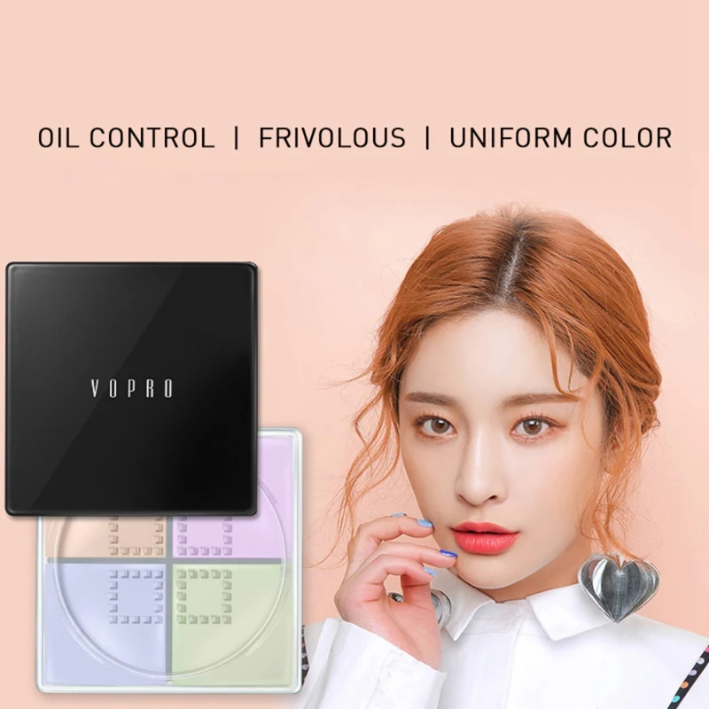 Silk Smooth Oil control набор из четырех сеток для макияжа, рассыпчатая пудра, водостойкий увлажняющий натуральный консилер, медовая пудра