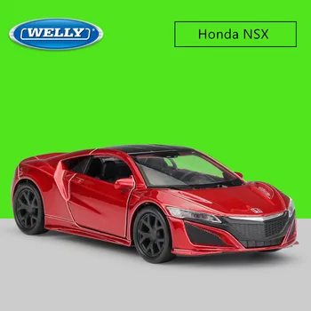 

Welly 1:36 Diecast 2015 NSX Sport Car High Simulator Alloy Metal Model Pull back Car