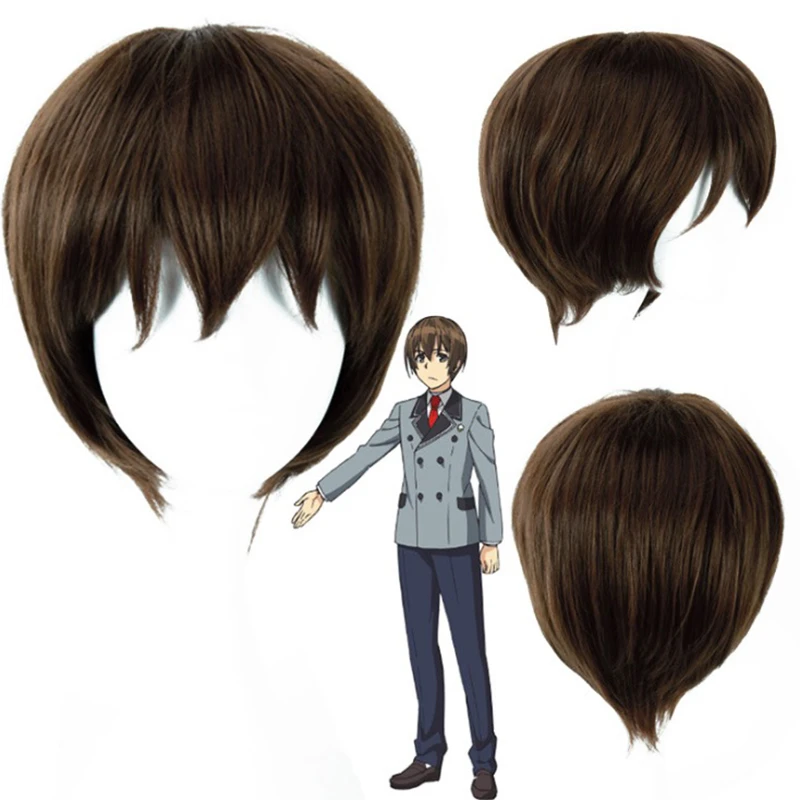 

Anime SHIMONETA: A Boring World Where the Concept of Dirty Jokes Doesnt Exist Wigs SOX Tanukichi Okuma Costume Cosplay Wig