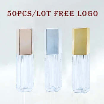 

50pcs/Lot 5ml Empty Transparent lip Gloss Tubes Cosmetic Container Beauty Tool Mini Refillable Bottles Pentagram Lipgloss Tube