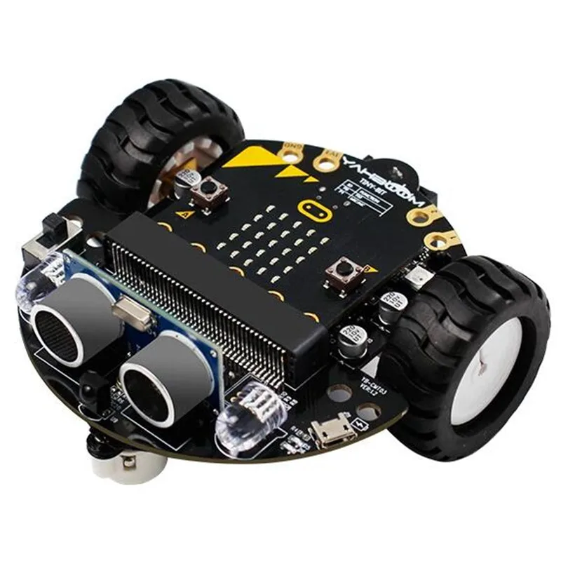 DIY Программирование дистанционного управления умный робот автомобиль 2WD RC автомобиль с микро: битная доска Электронный программируемый обучающий подарок