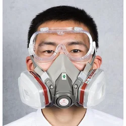Kit de pulvérisation de peinture pour masque à gaz 16 en 1, respirateur 6200, cartouches en carbone, filtres à poussière 5n11, 10 pièces, Protection oculaire de sécurité, réparation de lunettes 