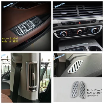 

Lapetus Matte Interior Refit Kit Window Lift Button / Air Conditioning AC Outlet Vent Panel Cover Trim For Audi Q7 2016 - 2020