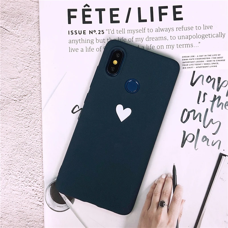 Lover Сердце чехол для спортивной камеры Xiao mi Red mi Примечание 8 7 5 Pro 4 4A 4X 5A 6 6A чехол из мягкого ТПУ с фактурой под песок для Xiaomi mi 9 SE 8 A2 A3 Lite CC9 CC9E - Цвет: Blue