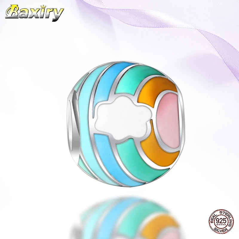 

925 Sterling Silver Enamel Beads Fit Women Charms Silver 925 Original 2020 Beads Designer Charms For Bracelets Jewelry Making