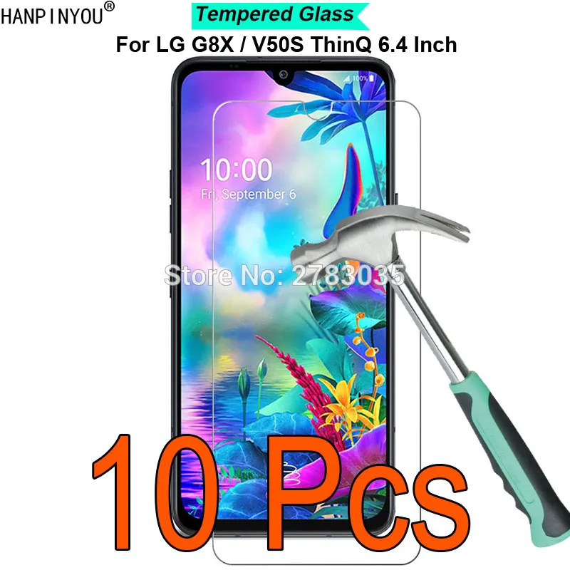 10 шт./партия для LG G8X/V50S ThinQ 6," 9 H твердость 2.5D Ультратонкий Закаленное Защитная стеклянная пленка для экрана
