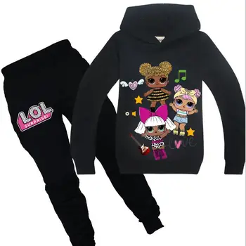 

Girls Lol Doll Clothing Autumn Winter Cotton Coat+pants Outfits Sets Kids Birthday Suit Long Sleeve Hoodies Clothes