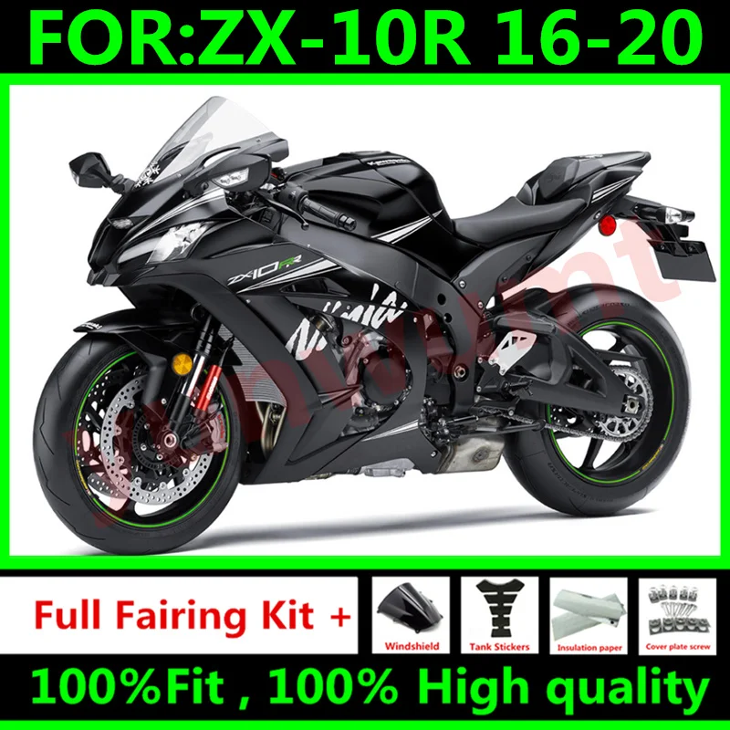 Обтекатели для кузова нового мотоцикла Kawasaki ZX-10R ZX10R 2016 - 2020 16 17 18 19 20 черного и