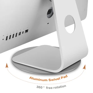 Image 1 - Monitor Stand for iMac 360 Rotation Multi Angle Aluminum Stand Rolling Tray for Monitor Laptop for iMac Pro LCD TV Projector