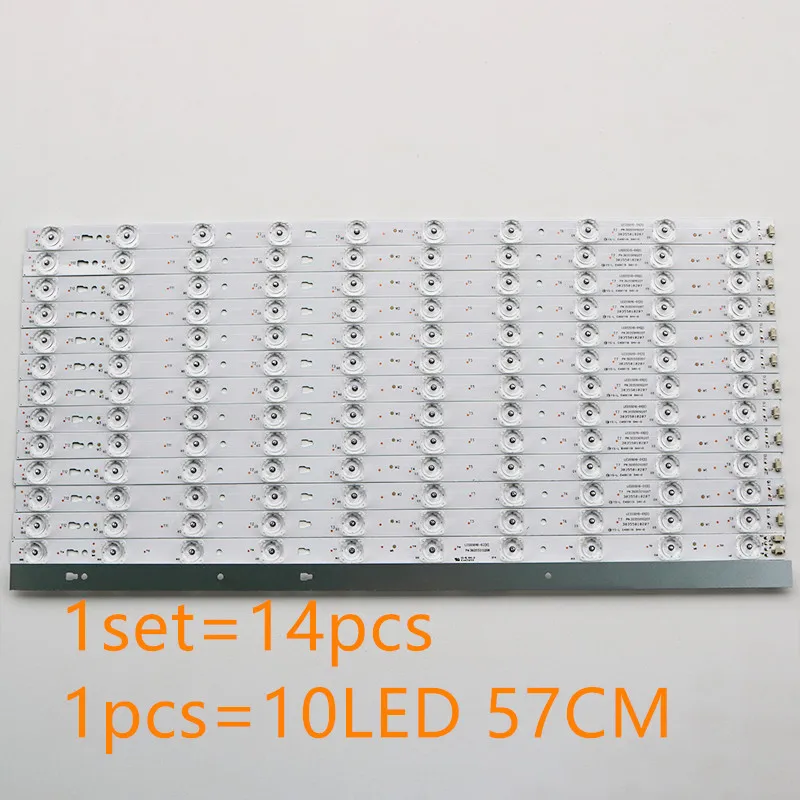 Для haier LS55A51 moka mooka U55K5 U55A5 led55d10-01(D) ТВ подсветка полосы набор из 14 шт. 10 ламп