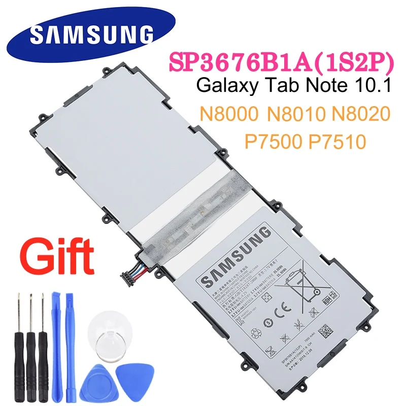 Оригинальный аккумулятор для планшета SAMSUNG SP3676B1A Samsung Galaxy Note 10 1 GT N8000 P7500 P7510 P5100 P5110