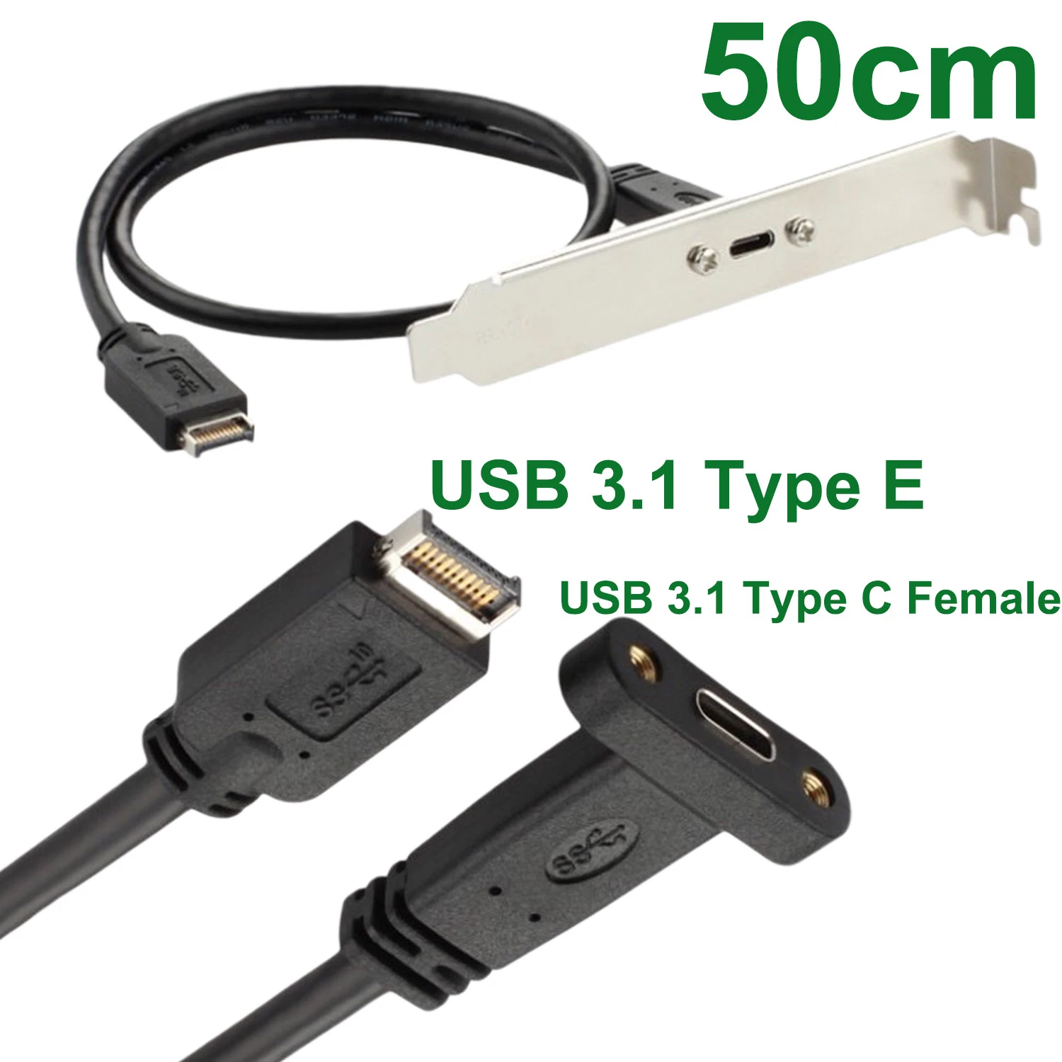 Usb 3.1 Type E Pcie Front Panel Header To Usb 3.1 Type C Female Gen 2