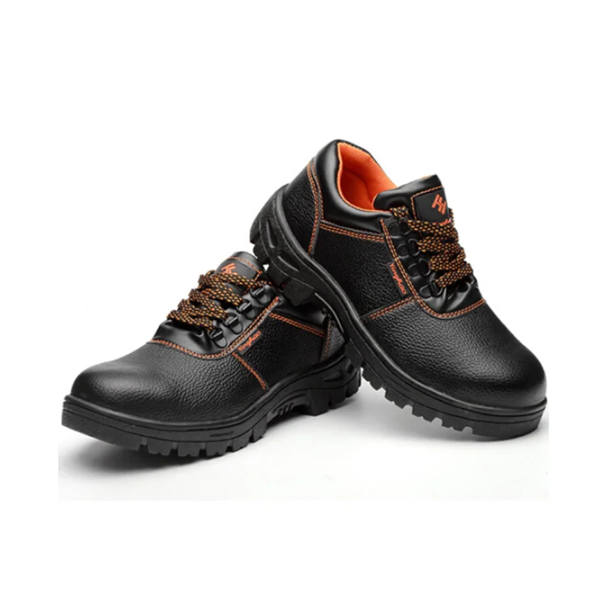 

Men's anti-smashing, anti-piercing, steel sole, rubber sole, wear-resistant, breathable and comfortable working shoes, black