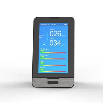 

New 8 in 1 PM1.0 PM2.5 PM10 Monitor TVOC HCHO Formaldehyd Detector Temperature Humidity Meter Air Quality Monitor Gas Analyzer