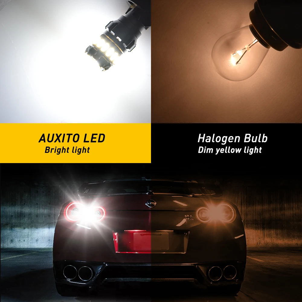 AUXITO 2x LED Canbus W21/5W 7443 T20 W21W 7440 1157 P21/5W BAY15D ڵ   1156 P21W BA15S ȣ  ڵ 극ũ Ʈ