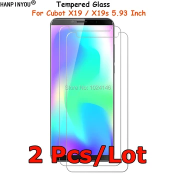 Перейти на Алиэкспресс и купить 2 шт./партия для Cubot X19/X19s 5,93 дюймпротив царапин, переднее жесткое закаленное стекло, защита экрана, Взрывозащищенная защитная пленка