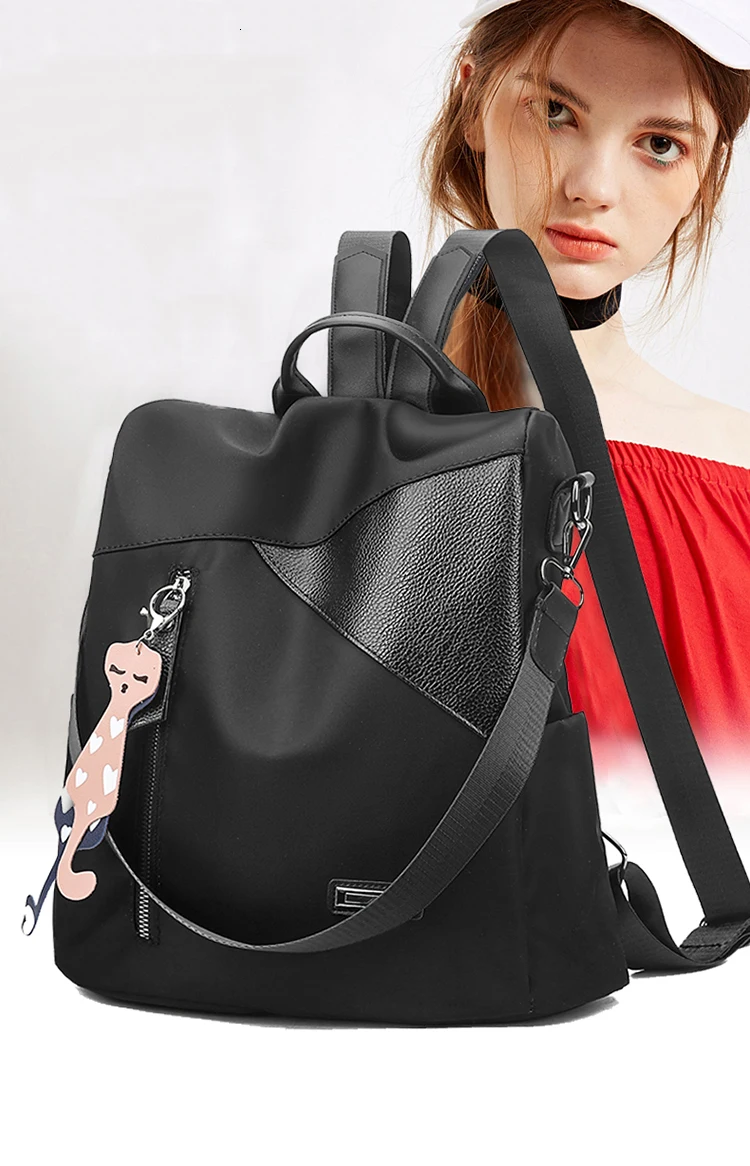 Vadim Оксфорд рюкзак женский милый подвеска в форме кошки сумки для ноутбука женский рюкзак школьные сумки для девочек-подростков сумка для книг Sac a Dos