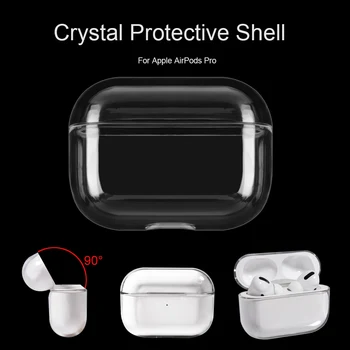 

Transparent Case for Airpods Pro Hard PC Case Protective Cover for Airpods 3 Charging Box Accessories Charging Box Clear Cover