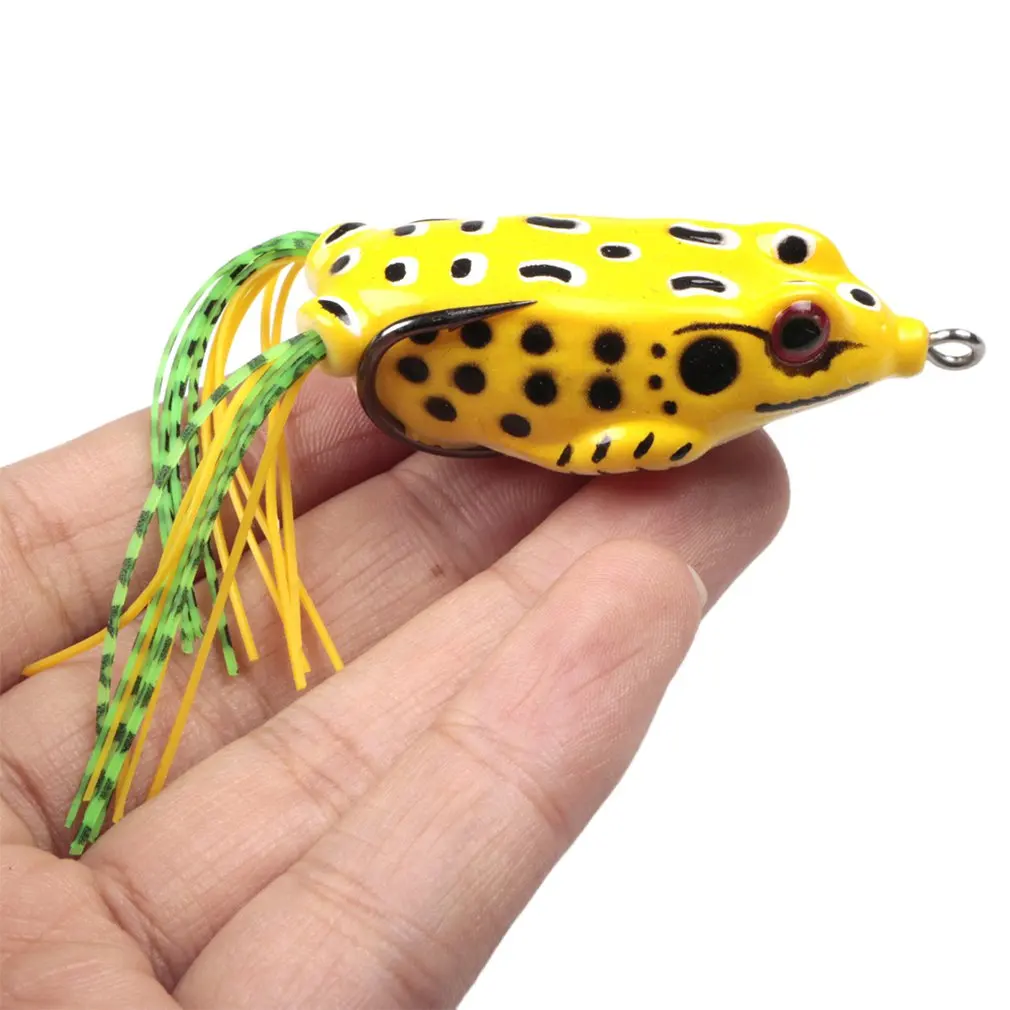 

1 PCS 6.5 cm/15g Lifelike Soft Small Jump Frog Engaging Bait Silicone Bait for Crap Fishing Gear Crankbait Crankbaits 2 Colors