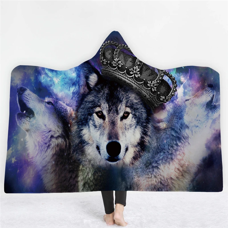 3d-Animal-Printed-Cat-Tiger-Wolf-Hooded-Blanket-For-Adults-Kids-Warm-Wearable-Fleece-Woman-Throw