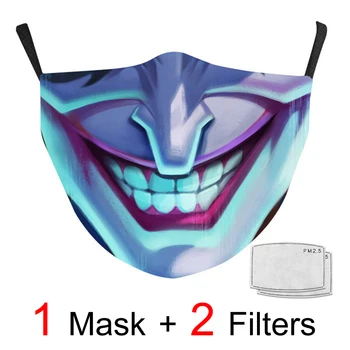 

Halloween Mask Reusable Dust-proof Masks Anime Characters Face Mask Christmas Cosplay Masks Pattern Kids And Adult Mascarillas
