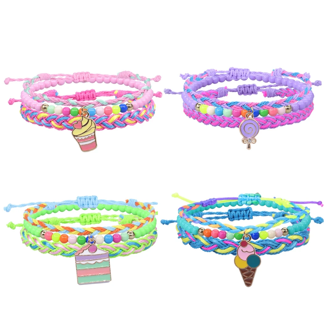 12 шт. изящный плетеный браслет дружбы для девочек | Украшения и аксессуары