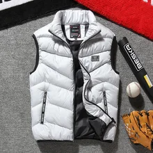 Жилет мужской стиль осень и зима корейский стиль тренд пальто повседневный жилет Мужской приталенный красивый пуховик