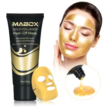 

24K Gold Collagen Peel-Off Face Mask Facial Mask Blackhead Remover Deep Skin Cleansing Anti Aging Wrinkles Lifting Face Skin