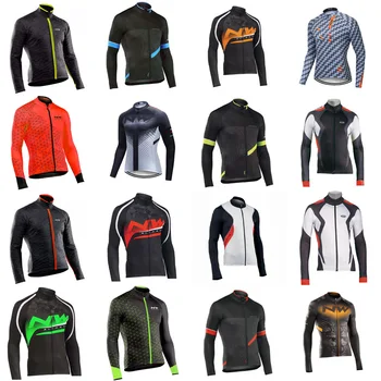 

NW Pro Cycling Bicycle Clothing Long Sleeves Autumn Men's Cycling Jerseys MTB Bike Clothes Men Cycling Dress Long Sleeve S92637