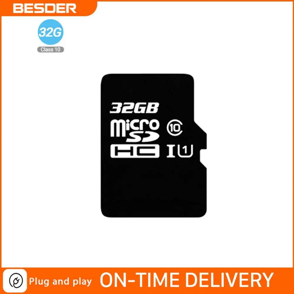 BESDER de 32GB Clase 10 TF tarjeta 1 tarjeta de memoria tarjeta Micro SD para la cámara de seguridad IP Cámara TF tarjeta WiFi cámara IP