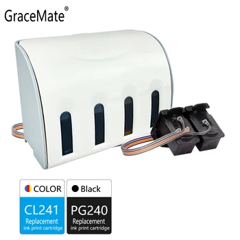 

GraceMate Compatible for Canon PG240 CL241 CISS Bulk Ink for MG2120 MG3120 MG3122 MG3520 MG4220 MX452 MX472 MX512 MX522 MX532