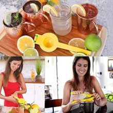 Многофункциональная быстрая ручка из алюминиевого сплава оранжевая соковыжималка для фруктового сока пресс кухонные инструменты ручной DIY соковыжималка для лимона