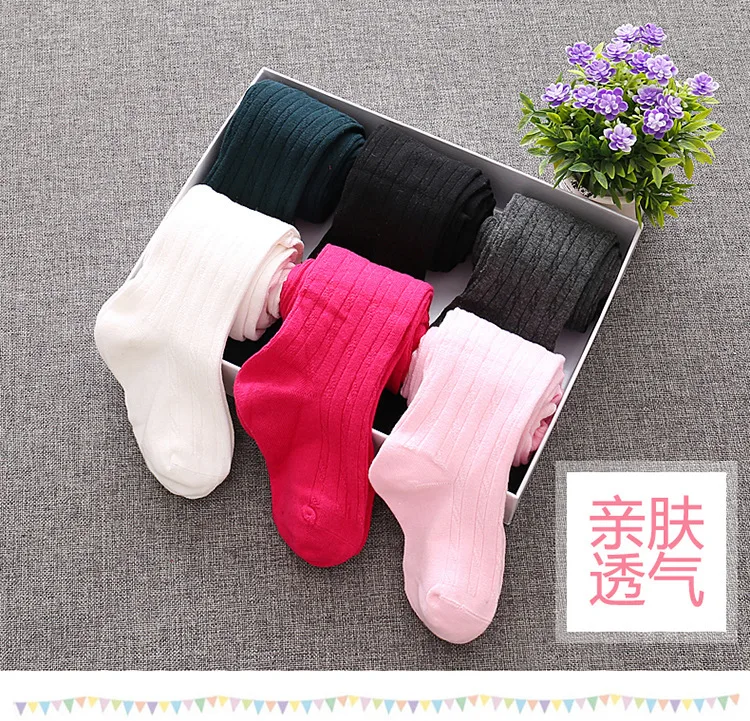 Wholesale Kids Leggings Autumn Spring Strench Leggings Teenage Girls Cotton Children Leggings Long Pantyhose Baby Girl Clothes