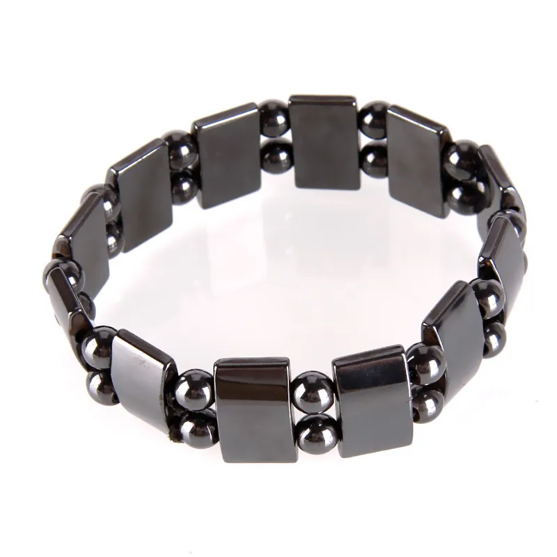 Magnetic therapy Health care Loss Weight Effective Black Stone Bracelets slimming Stimulating Acupoints Arthritis Pain Relief - Цвет: Лиловый