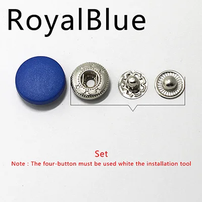 RoyalBlue Meetee 50 набор 12/15/18/20/23 мм Пластик кнопки Круглый невидимая застежка-гвоздик кнопка для равномерного пошив одежды «сделай сам» с пряжкой - Цвет: RoyalBlue